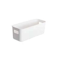 10pcs White Plastic Storage Box Set - Stackable, Multi-Use Organizer For Home, Dorm, School & Office Essentials, Bathroom Accessories, Room Decor - Multicolor - View 6