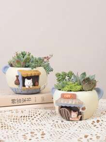 1pc Art Abstract Figure Vase Ornaments - Suitable For Home, Hotel, Restaurant Tabletop And Entrance Decoration And Hydroponics Of Flowers And Green Plants, Can Be Used For All Seasons, Home Decoration, Dressing Table, Vase, Centerpiece, Tabletop Decoration