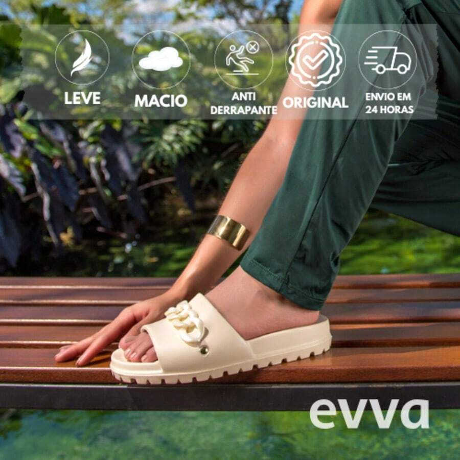 EVVA HIT Women Flip-Flops - Champagne - View 1