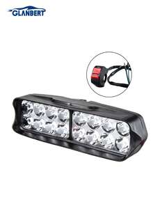 Đèn LED siêu sáng cho xe máy 8/12/16 Đèn LED công tắc ngoài độ sáng cao Đèn phụ lắp lại phù hợp cho xe điện, xe máy và xe ba bánh. - trắng - Xem 16