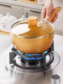 1pc-Cast Iron Gas Stove Bracket, Gas Stove Stove Top, Gas Stove Stand, Pot Support Stand, Stove Stand, Small Pot, Milk Pot, Clay Pot, Anti-Slip Stand,50 Piece Gas Stove Burner Cover, Disposable Aluminum Stove Burner Liner, 8.5-Inch Square Heat-Resistant Gas Stove Protector, Thick Stove Cover, Suitable For Gas Burners, Kitchen Tools, Kitchen Supplies, And Household Kitchen Items - Black - View 6