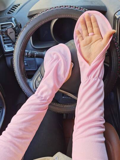 Portable Summer Sunscreen Wide Loose Fingerless, Moccasin Sleeves Hand Protectors, UV Protection Outdoor Arm Sleeves For Cycling, Driving Sunscreen Sleeves, Cycling Sun Protection Sleeves