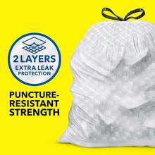 Toallas de papel de cocina ForceFlex Bolsas de basura con cordón, 13 galones, sin fragancia, 110 quilates, paquete puede variar - Sin fragancia - Ver 8