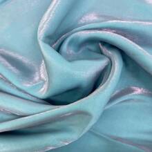 Blue Bright Silk Fabric Diy Sewn Designer Fabric Soft And Comfortable Fabric