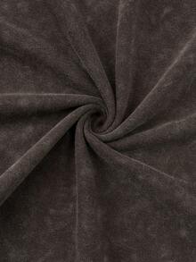 Shwiy 男士水洗黑色短袖抽绳短裤两件套，休闲简约印花T恤搭配及膝短裤，适合春夏日常穿着，动漫/漫画爱好者礼物，街头风 - 咖啡棕 - 查看 10