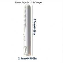 Two-In-One Hair Straightener And Curler, USB Powered Mini Styler, Dual Use, Anti-Scalding, Portable Travel - Multicolor - View 2