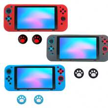 1 Set Of Controller Protective Case + 2 Joystick Caps, Anti-Slip, Anti-Sweat, Anti-Scratch - Multicolor - View 7