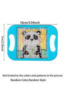 10pcs-Mini Handheld Labyrinth Game Ball In Maze Puzzle,Handheld Maze Game, Mini Balance Maze, Cartoon Maze Game, Balance Ball Intelligence Game, Handheld Maze Ball, Basket Filler, Physicsolor And Science Decoration, No Electricity Required, Suitable For Random Color,Christmas Decorations - Multicolor - View 5