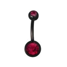 1/7/10pcs Stainless Steel 14G Low-Allergy Navel Rings, Unisex Body Piercing Jewelry