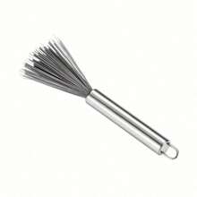1pc Multi-Purpose Long Handle Cleaning Brush, Stainless Steel Material, No Power Needed, Suitable For Living Room, Bedroom, Bathroom, Kitchen, Furniture - Medium Strength Brush With Handle