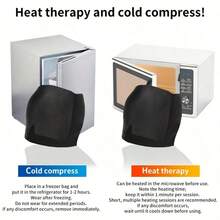 1pc Migraine Relief Gel Ice Eye Mask, Cold Compress Eye Cover, Therapy Relaxation Mask - Multicolor - View 8