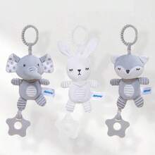 New Baby Wind Chime Toy, Newborn 0-1 Year Old Teething Hanging Toy With Chewable Teether - Multicolor - View 3