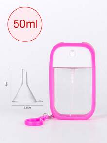 1套4件套便捷50ml卡片喷雾瓶，配硅胶盖、挂钩、漏斗，小型酒精洗手液喷雾瓶，独立香水瓶，化妆水，驱蚊消毒瓶，便携香水喷雾瓶，超细雾化洗面水瓶，喷雾瓶，小型酒精消毒喷雾瓶 - 彩色 - 查看 11