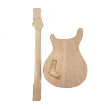 Gitarrenbausatz 22 Bünde Mahagoni Gutiar Hals Gitarre Korpus Ahorn Decke Hardware