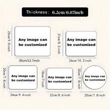 Customized Photo Mousepad, Personalized Desk Mat, Office Desk Accessory, Christmas & Graduation Gift, Back To School Gift, Gaming Mousepad, Multiple Sizes Available - Fashionable, Colorful, Cute, Minimalist, Kawaii, Unique Personalized Gift Suitable For Christmas, Valentine's Day, DIY Custom Birthday Gift - Multicolor - View 7