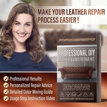 ARCSSAI ARCSSAL Brown Leather Repair Kit For Furniture, Leather Couch Repair Kit For Sofa, Jacket, Car Seats And Purse With Super Easy Instructions, Restores Any Material, Bonded, Pleather, Genuine - White - View 6