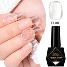 FOUR LILY 10ml 牛奶啫喱橡胶底油 - 裸色可卸半永久指甲凝胶 - 彩色 - 查看 7