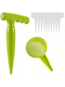 1pc土壤打孔器育苗打孔器用于播种、扦插、育苗、育苗等，是园艺工作的得力助手，开启轻松的园艺之旅