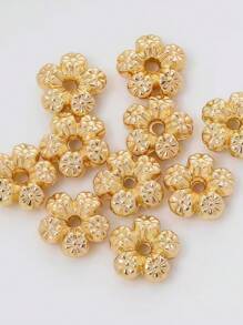 30pcs, Flower Spacer.Not Easy To Lose Colour And Allergy.Perfect For Ladies To Make, Bracelets, Necklaces, Keychains, Ladies Accessories.Make Ladies Jewellery With Your Own Characteristics.Beads, Spacers.Key Ring Decorations.Bead Accessories. Diy Glamour Jewellery Accessories.