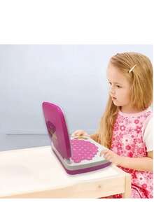 Mini Laptop Interactiva Educativa Español/inglés Niños - Rosa - Ver 3