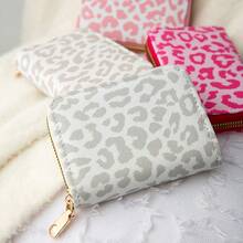 Fashionable Portable Mini Printed Zipper Card Holder, Floral And Leopard Print Designs, Super Thin With Multi-Card Slots, Zipper Pocket, Key Chain, Ideal For Cards, Coins, Cash Storage, Lightweight And Compact, Travel, Holiday, Shopping Accessory - Multicolor - View 11