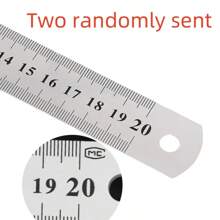 1 Stück/2 Stücke 20cm/30cm Edelstahl Lineal, Messwerkzeug Metall Gerade Lineal (geeignet für Hausmessungen, Handwerk, Elektroinstallation, Zeichnungsmessung), Schulbedarf, Rückkehr zur Schule