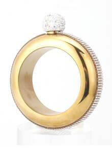 1pc Stainless Steel Lips Shaped Mini Portable Hip Flask, Creative Alcohol Bottle - Multicolor - View 11