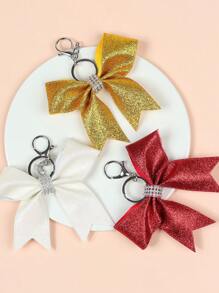 Personalisierter, bunter Cheerleader Schlüsselanhänger mit Kristalldekor - leuchtend rote, schwarze, lila, grüne, pink, blaue und orange Stoffschleife, Sport-thematischer Anhänger für Rucksäcke und Schlüssel, Cheerleader Accessoires | Cheerleader Accessoires | Schlüsselanhänger, süßer Schlüsselanhänger Zubehör perfekt für Schule und Sportveranstaltungen, für Senioren, Baseball, Football Ermutigungsgeschenk