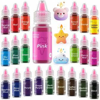 Gel Color Set - 10/22 Concentrated Assorted Food Colors For Cake Decorating Fudge Cookies - Vibrant, Odorless Dyes For Easter Egg Frosting Royal Icing Baking(Some Accessories Are Sent Randomly)