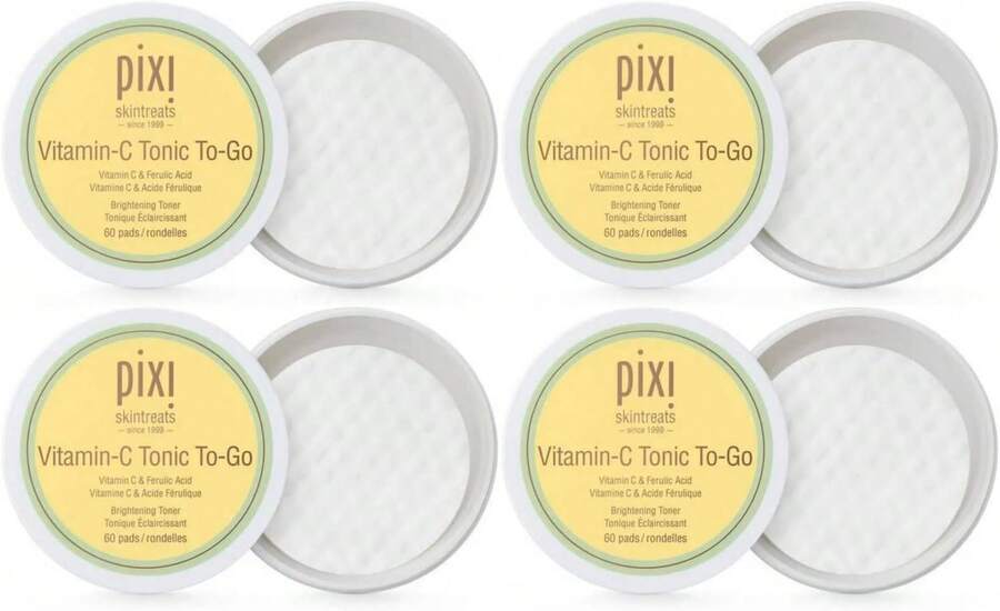 Pixi Vitamin-C Tonic,Brightening &Amp; Soothing Facial Toner, Boost Skin Luminosity, Infused With Vitamin-C &Amp; Ferulic Acid, Alcohol Free Daily Toner, 100ml / 3.4fl Oz Travel Size Skin Care - White - View 1