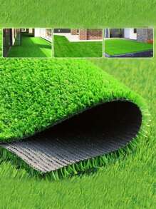 1 pieza de Césped artificial realista, alfombra de césped para exteriores para decoración interior, balcón, plantas verdes, accesorios de playa, juegos acuáticos