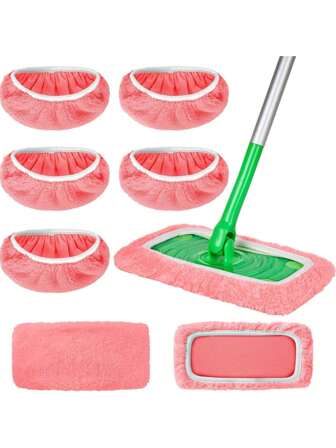 1/3/5 stuks herbruikbare dweilpads navullingen geschikt voor - wasbare microvezel natte en droge dweilpad compatibel met veegmoppen, perfect voor het reinigen van oppervlakken en hardhouten vloeren (dweil is NIET inbegrepen)
