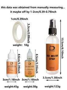 5 PCS Wigs Tool Set Lace Front Glue Kit - Waterproof Wig Glue With Strong Hold - Lace Front Wig Install