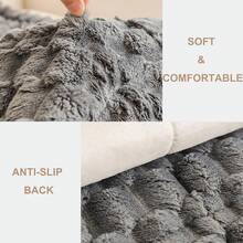 Mivnue Pet Couch Cover, Couch Covers For Dogs, Washable Dog Sofa Covers Couch Protector, Fuzzy Non Slip Couch Slipcover Pet Friendly (Brown, 27.6" X 59.1") - 灰色 - View 3