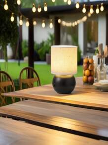 1PC Antique Style Black Table Lamp, Non-Woven Lampshade, Warm Light, USB Powered, Suitable For Living Room, Bedroom, Study, Dining Table, Desk, Office And Other Home Ambience Feeling Table Lamp, LED Table Lamp, Desk Lamp, Reading Lamp, Bedside Lamp