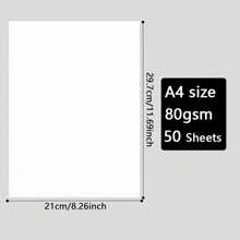 A4 Multi-Purpose Copier And Printer Paper | 80gsm | 50/100 Sheets | Bright White Paper |Size 297mm X 210mm | Home Or Office, Arts And Crafts Use,School Supplies,Back To School