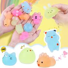 100pcs Cute Squishy Squishy Toys Party Gifts Decompression Toys Boys And Girls Universal Gifts Holiday Gifts Birthday Gifts Soft Rubber Material Adult Decompression Toys Decompression Artifact Office Toys For Office Workers Mini Portable Toys Random Styles