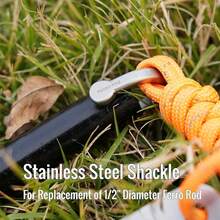 FERROFIRE Classic Heavy-Duty Super-Duty Ferro Rod Fire Starter With Premium Ferrocerium Rod Superb Carbon Alloy Steel Striker 550 Paracord Lanyard Handle For Camping Emergency Survival Hiking BBQ EDC - Heavy-duty Plus Fs125 18,000+ Strikes - 查看 6