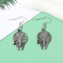 Disney Pendientes con colgante de aleación metálica del Halcón Milenario de de Disney, decoraciones de fiesta, regalo de fan