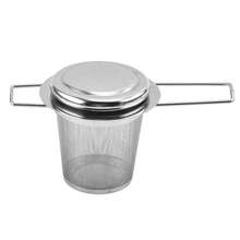304 Stainless Steel Tea Strainer Reusable Tea Drain Tea Infuser Tea Leaf Spice Tea Filter Kitchen Accessories Tea Infuser Fine Mesh Filters, Handled Tea Strainers Filters, Large Capacity Tea Strainer Back To School - Silver - View 10