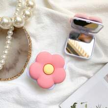 Flower Phone Stand | Waterproof PVC|, Multiple Color Flower Designs, Retractable Ring Stand With Makeup Mirror |, Multiple Cream Colors, A Phone Stand That Combines Fashion And Practicality Compatible With IPhone, Android Phone, Gift For Birthday, Family, Friends Push-Pull Phone Grip, Phone Holder, Phone Accessories - Multicolor - View 17