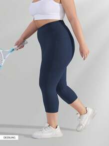 Women's Plus Size Capri Leggings High Waist Tummy Control, Stretchy Yoga Workout Pants (XL-5X) - Spandex Elastic Fit