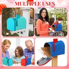 1pc Christmas Mailbox Tin Box, Gift Mailbox Tin Can, Mailbox Tin Can, Graduation Gift Storage Box, Halloween & Christmas Gift Storage Mailbox