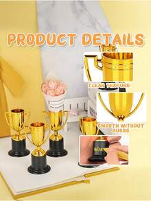 Bộ 1/5/24 cúp mini, thích hợp làm phần thưởng nhân dịp tựu trường, cúp vàng dành cho người tham gia, phù hợp cho các sự kiện và cuộc thi thể thao, quà tặng tiệc tùng, phần thưởng nhân dịp tựu trường. - Cúp vàng Mini - Xem 8