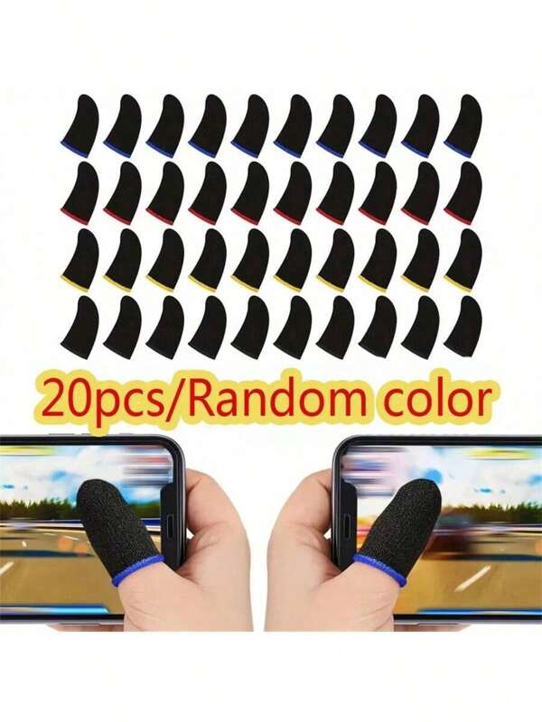 10pcs/20pcs Breathable Anti-Sweat Game Finger Sleeves, Comfortable & Precise, Enhance Gaming Experience, Elastic/Odor-Resistant/Good Conductivity