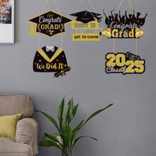 Graduation Front Door Sign 3 Pieces Hanging Paper Sign For Wall Porch Farmhouse Holiday Decoration