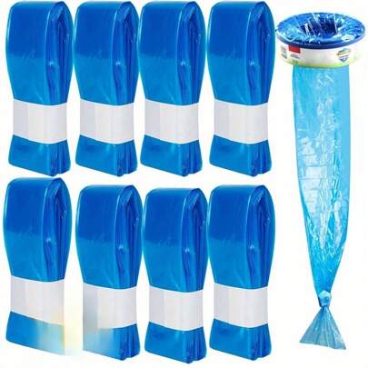 8pcs Scented Diaper Pail Replacement Bags, Diaper Trash Bags, Durable Leak-Proof Replacement Garbage Bags, Sealed Odor Control, Easy Tear & Foldable Design, Compatible With Various Pail Types, Ideal For Baby Essentials, Multi-Purpose Trash Bags For Nursery, Kitchen, Bathroom, Car And Home Deodorizing.