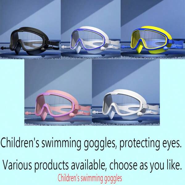 1pc Large Frame Waterproof Anti-Fog Swim Goggles, High Definition Scuba Diving Swim Eye Goggles