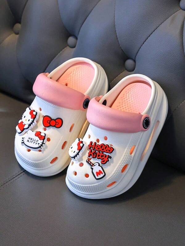 Sanrio Sanrio 6 Pieces/12 Pieces/Hello Kitty Men's/Women's Shoe Decoration -3D Cute And Stylish Detachable Shoe Decoration, Suitable For Clogs And Sandals In Spring And Summer