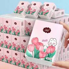 Pañuelos faciales de bolsillo de 3 capas y 6 hojas, servilletas desechables rosas miniatura y lindas, adecuadas para salidas, bodas, fiestas, Halloween, Navidad, Día de San Valentín, regalos del Día de la Madre